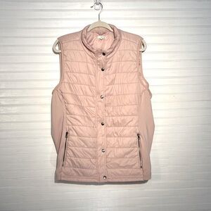 Plus size Soft Pink Puffer vest